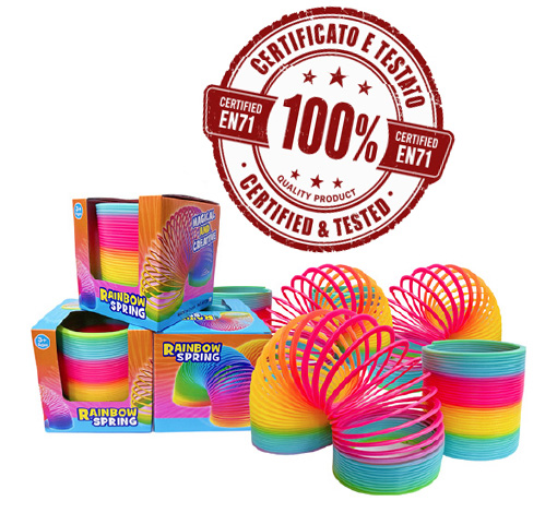MAGIC RAINBOW SPRING (Jumbo) Multicolorata 13x13cm – In Box Singolo…x48